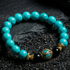 Tibetan Turquoise Elevate The Mind Bracelet - Art Of Tibet