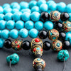 Tibetan Turquoise Elevate The Mind Mala - Art Of Tibet