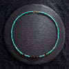 Tibetan Turquoise with Onyx Short Mala - Art Of Tibet