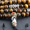 Tiger Eye Dzi Beads Mala - Art Of Tibet