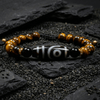Tiger Eye & Dzi Beads Motivation Bracelet - Art Of Tibet