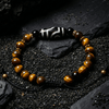 Tiger Eye & Dzi Beads Motivation Bracelet - Art Of Tibet