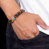 Tiger Eye Lava Stone Double Layer Bracelet - Art Of Tibet