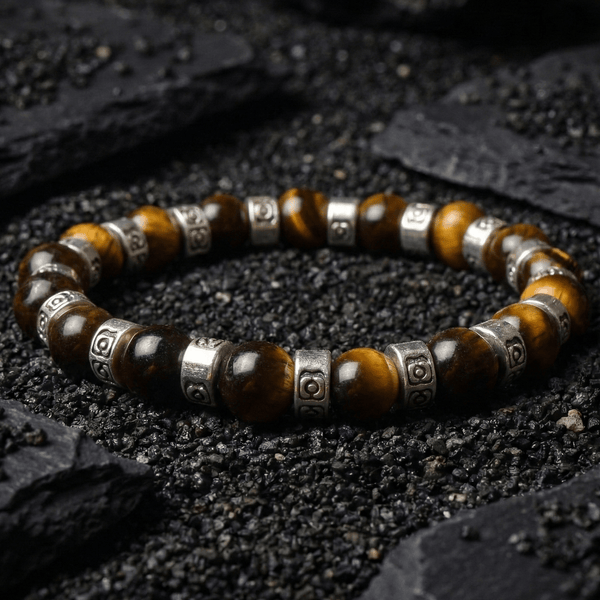 Tiger Eye Shield Bracelet - Art Of Tibet