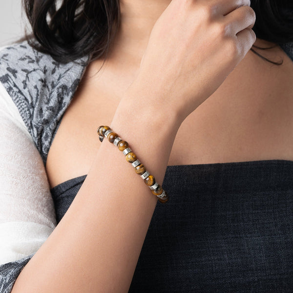 Tiger Eye Shield Bracelet - Art Of Tibet