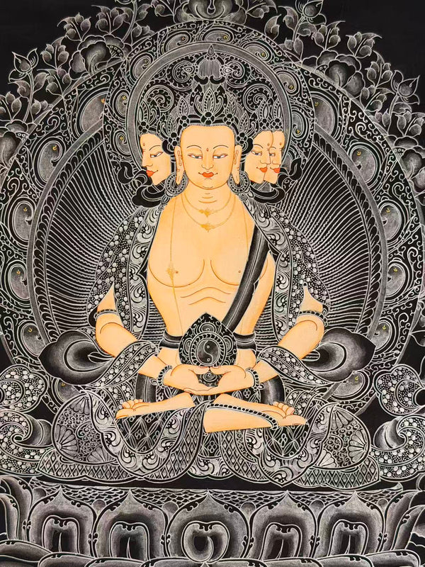 Vairocana Buddha Thangka Painting - Art Of Tibet