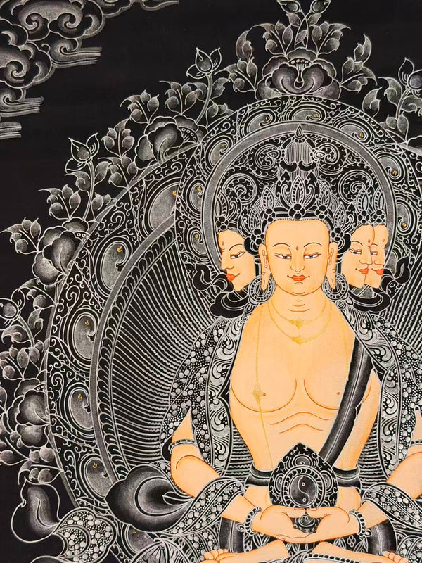 Vairocana Buddha Thangka Painting - Art Of Tibet