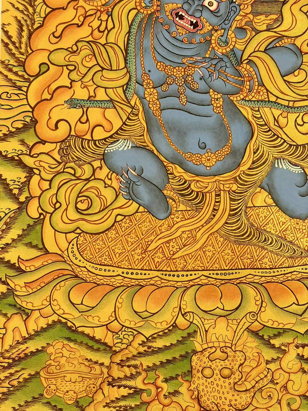 Vajrapani Masterpiece Thangka - Art Of Tibet