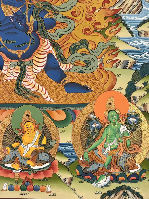 Vajrapani Masterpiece Thangka - Art Of Tibet