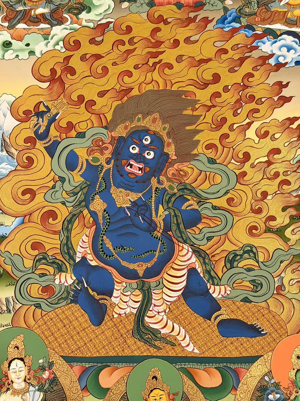 Vajrapani Masterpiece Thangka - Art Of Tibet