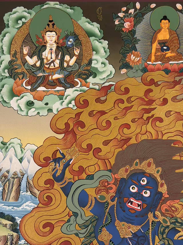 Vajrapani Masterpiece Thangka - Art Of Tibet