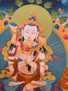 Vajrasattva Shakti Thangka Painting - Art Of Tibet