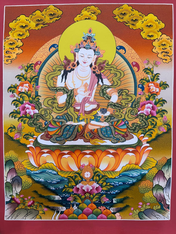 Vajrasattva Thangka - Art Of Tibet