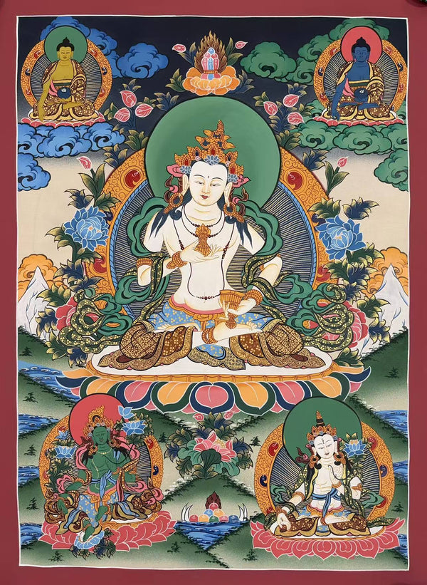 Vajrasattva Thangka - Art Of Tibet