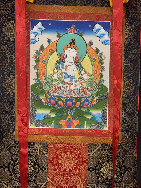 Vajrasattva Thangka - Silk Framed - Art Of Tibet