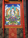 Vajrasattva Thangka - Silk Framed - Art Of Tibet