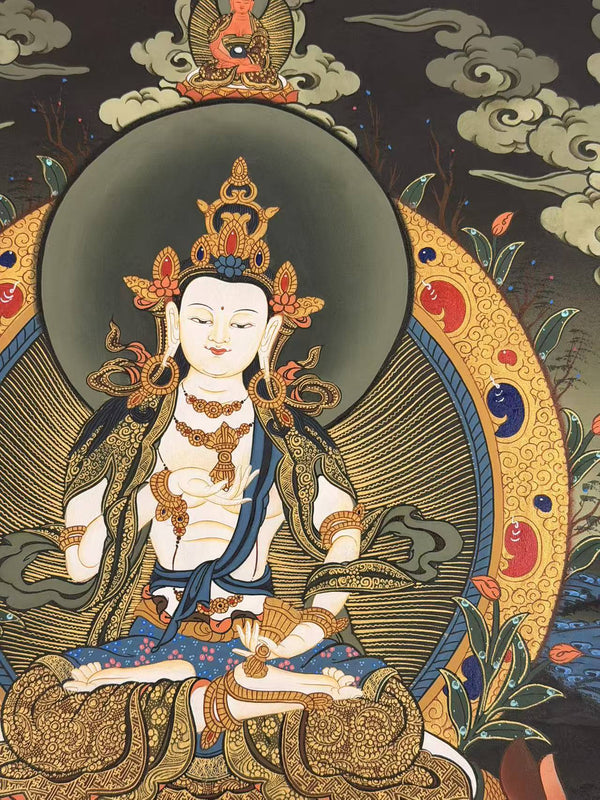 Vajrasattva Tibetan Thangka Painting - Art Of Tibet