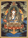 Vajrasattva Tibetan Thangka Painting - Art Of Tibet