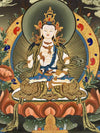 Vajrasattva Tibetan Thangka Painting - Art Of Tibet