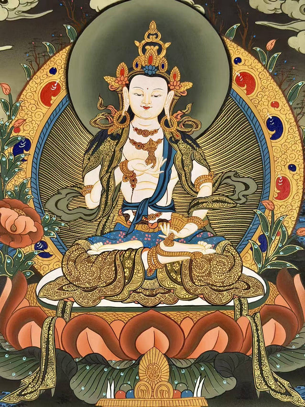 Vajrasattva Tibetan Thangka Painting - Art Of Tibet