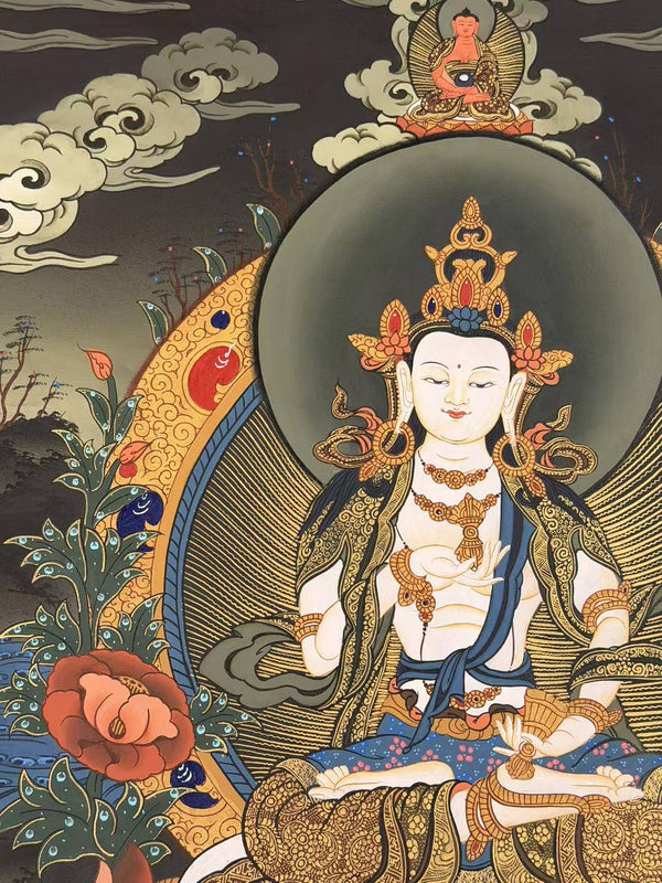 Vajrasattva Tibetan Thangka Painting - Art Of Tibet