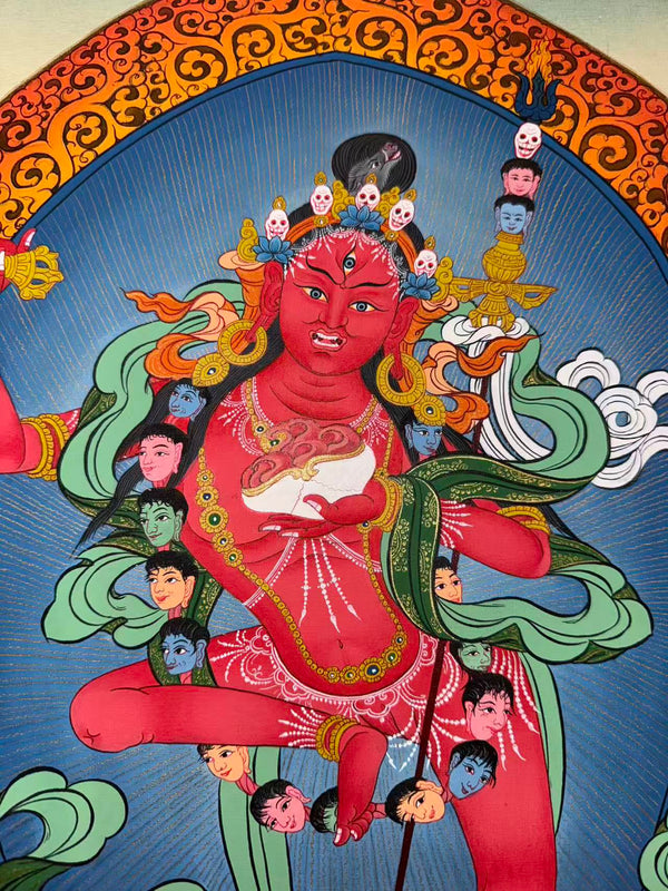 Vajravarahi / Dorje Phagmo Thangka Painting - Art Of Tibet