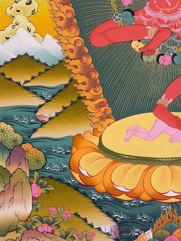 Vajravarahi / Dorje Phagmo Thangka Painting - Art Of Tibet