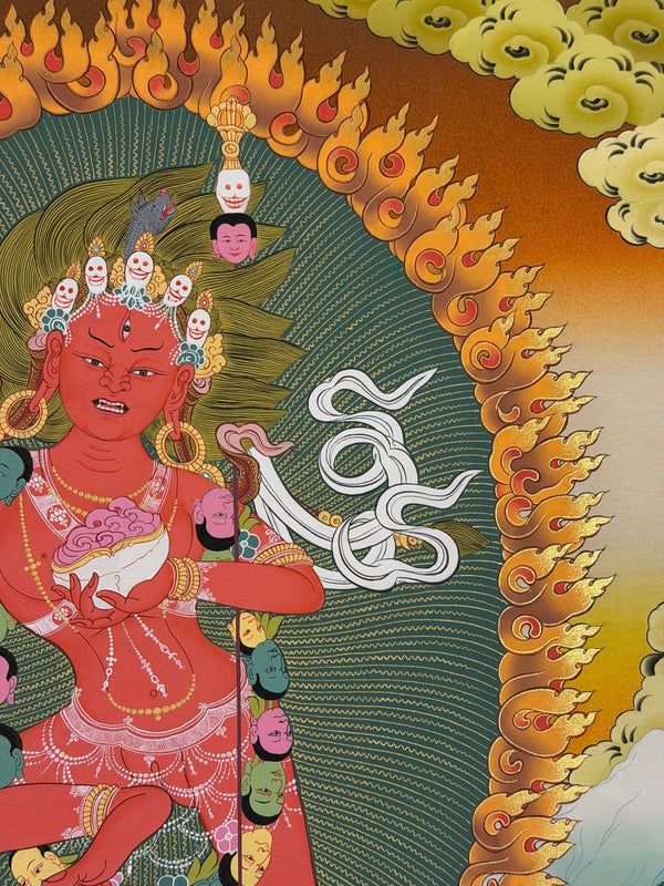 Vajravarahi / Dorje Phagmo Thangka Painting - Art Of Tibet