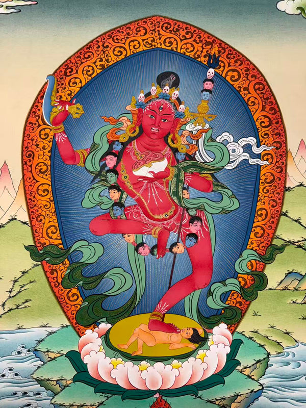Vajravarahi / Dorje Phagmo Thangka Painting - Art Of Tibet