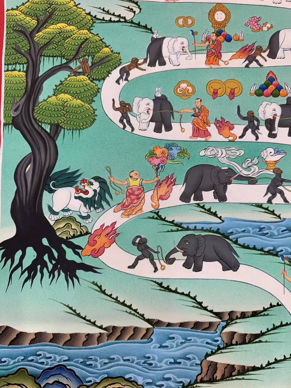 Way To Heaven Thangka - Art Of Tibet