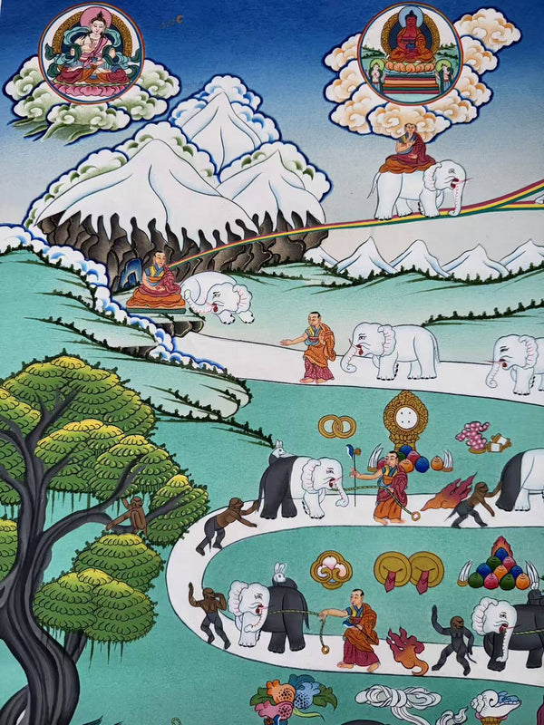 Way To Heaven Thangka - Art Of Tibet