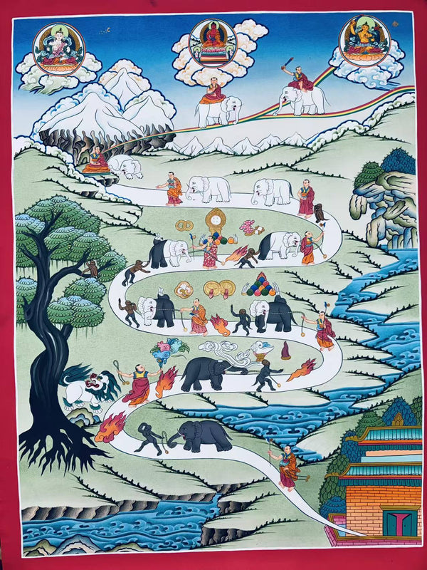 Way To Heaven Thangka - Art Of Tibet