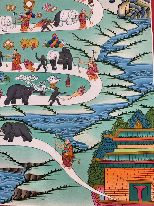 Way To Heaven Thangka - Art Of Tibet