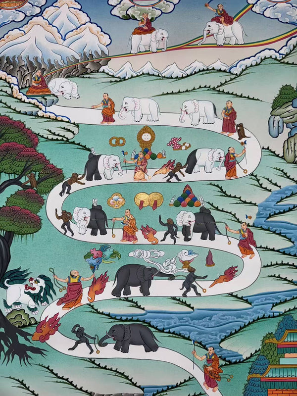 Way To Heaven Thangka - Art Of Tibet