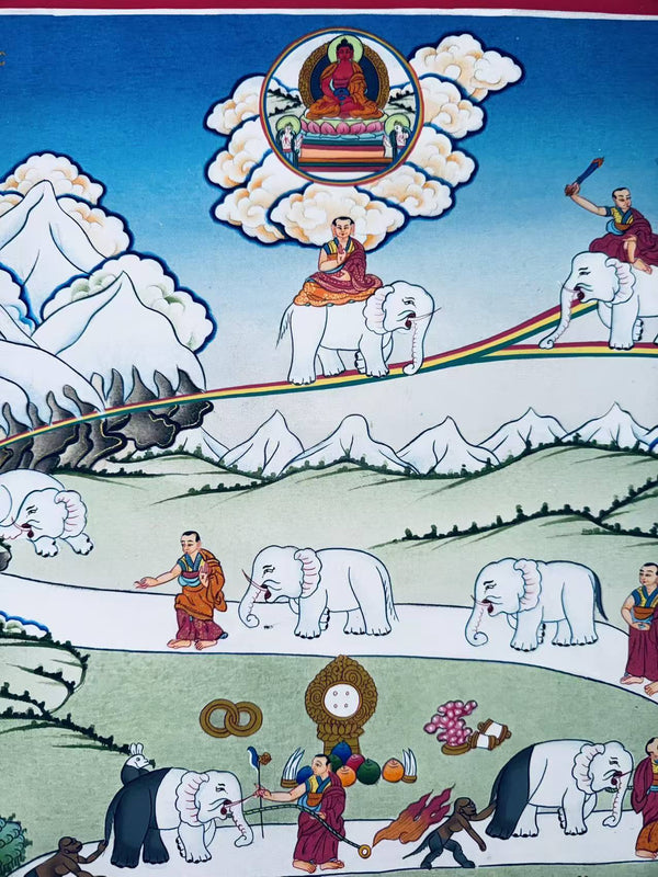 Way To Heaven Thangka - Art Of Tibet