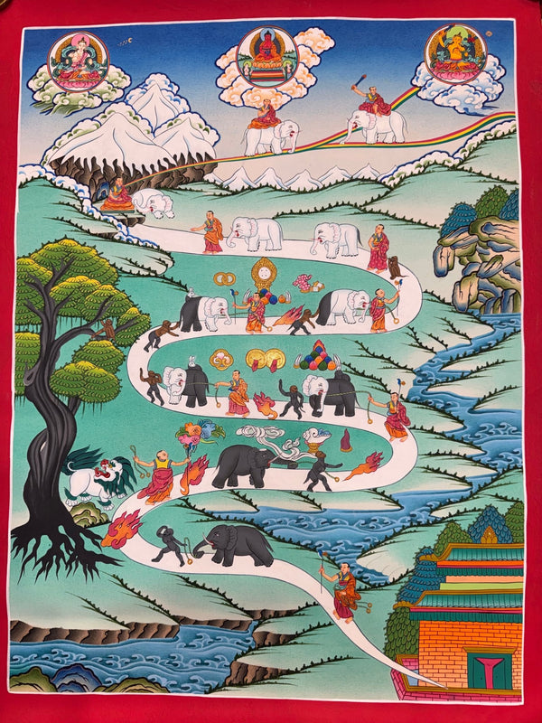 Way To Heaven Thangka - Art Of Tibet