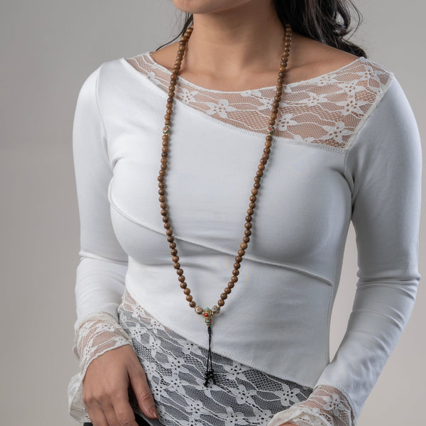 Wenge Wood Strength & Spiritual Balance Mala - Art Of Tibet