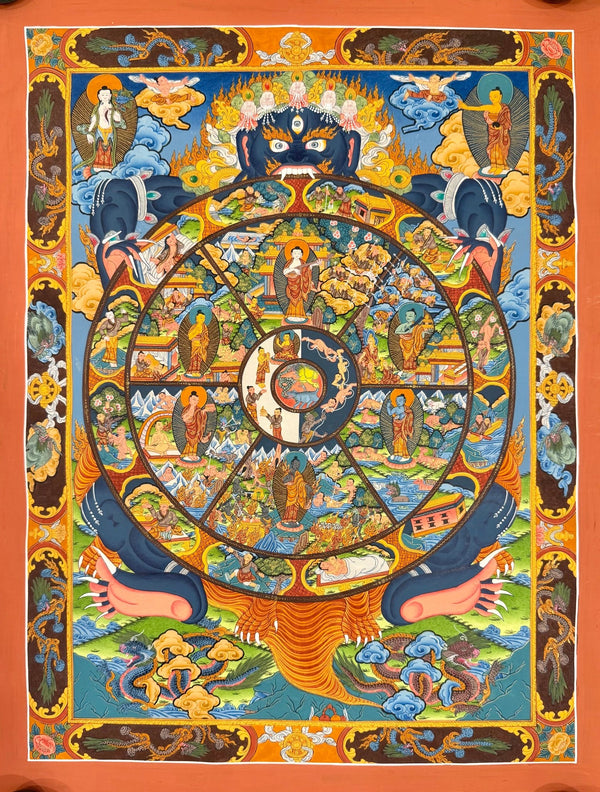 Wheel Of Life Masterpiece Thangka - Art Of Tibet