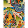 White Jambhala Tibetan Thangka - Art Of Tibet