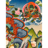 White Jambhala Tibetan Thangka - Art Of Tibet