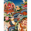 White Jambhala Tibetan Thangka - Art Of Tibet
