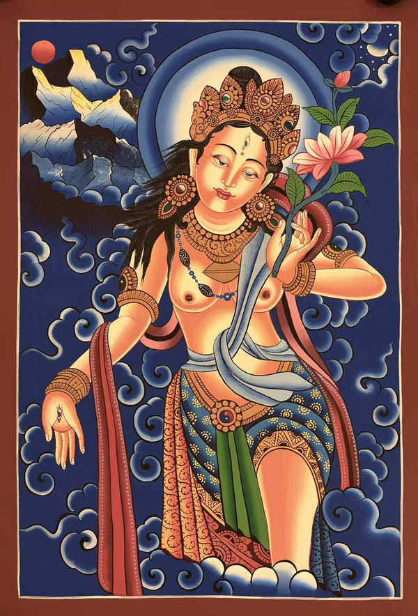 White Tara Thangka - Art Of Tibet