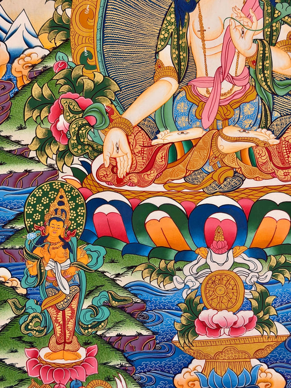 White Tara Thangka - Art Of Tibet