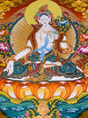 White Tara Thangka - Art Of Tibet