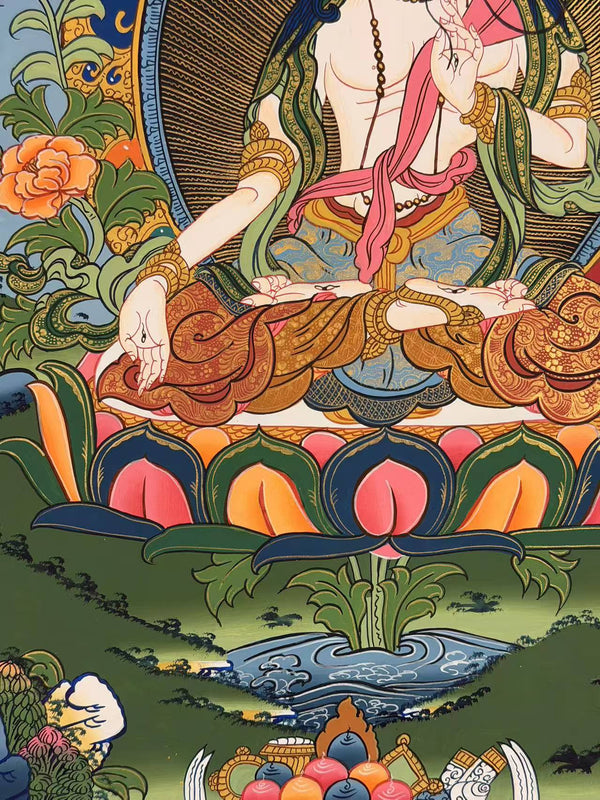 White Tara Thangka - Art Of Tibet