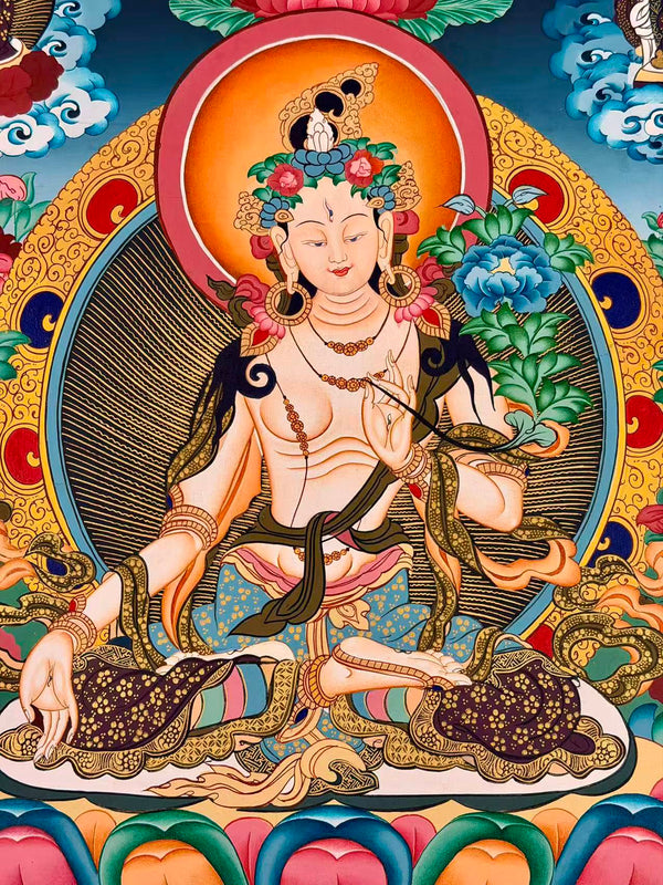 White Tara Thangka - Art Of Tibet