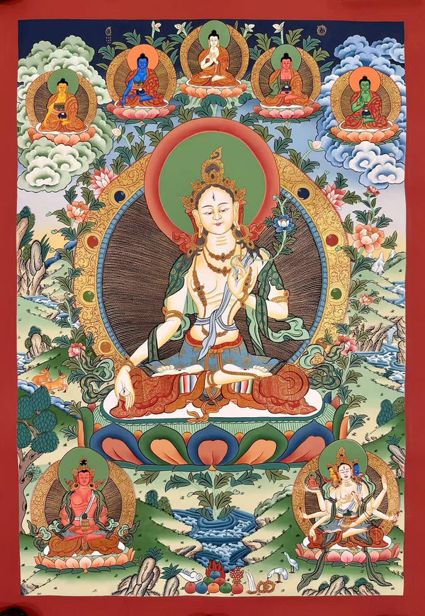 White Tara Thangka - Art Of Tibet