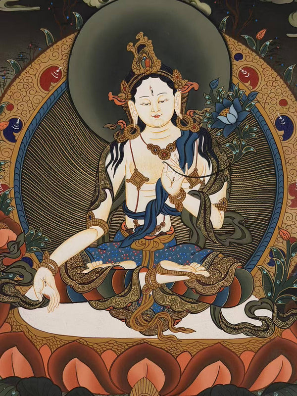 White Tara Thangka - Art Of Tibet