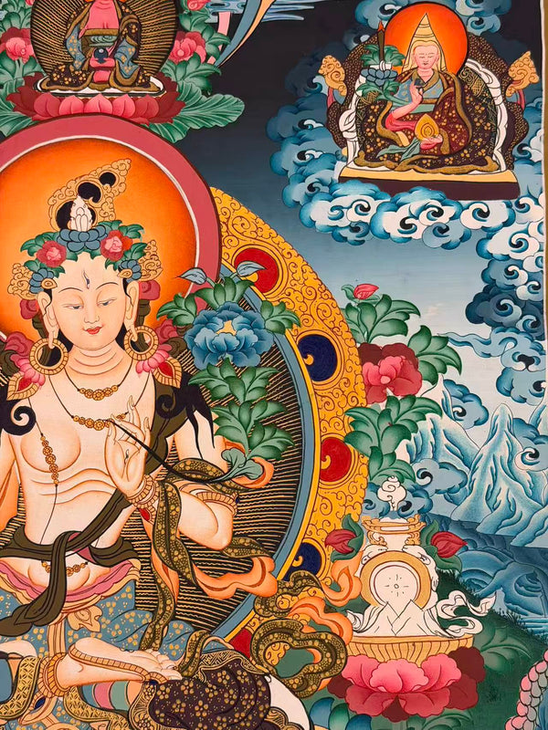 White Tara Thangka - Art Of Tibet