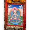 White Tara Thangka - Silk Framed - Art Of Tibet